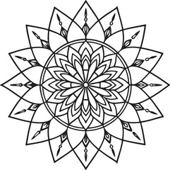 Handmade Mandala Coloring Page
