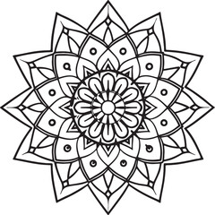 Handmade Mandala Coloring Page