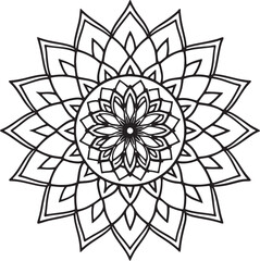 Handmade Mandala Coloring Page