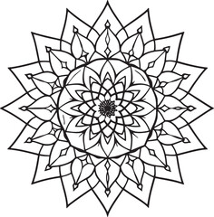 Handmade Mandala Coloring Page