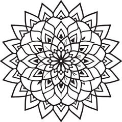 Handmade Mandala Coloring Page
