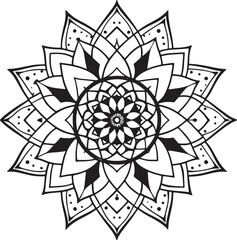 Handmade Mandala Coloring Page