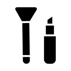 Makeup Vector Glyph Icon Design