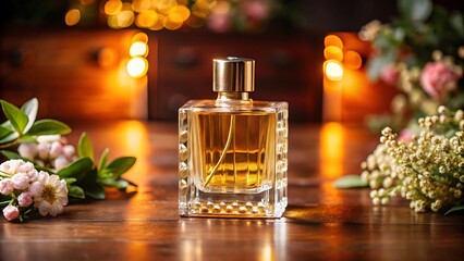 Beautiful Perfume Bottle Mockup