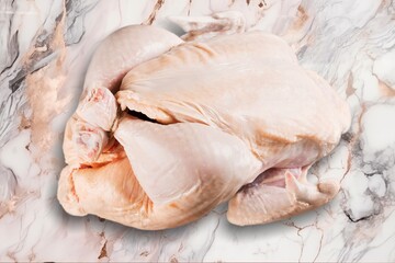 Raw chicken fresh meat on the desk