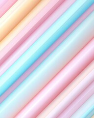 Fototapeta premium Soft pastel stripes in a diagonal pattern, background, inviting copy space for creativity.
