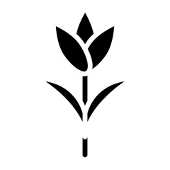 Early Crocus Vector Glyph Icon Design