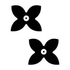 Forsythia Vector Glyph Icon Design