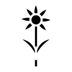 chive blossom Vector Glyph Icon Design