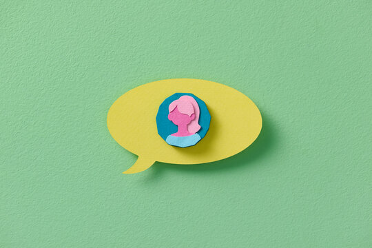 chat bubble, chat dialog on color background