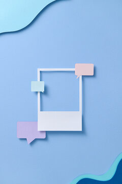 Online Social media communication platform concept. 
