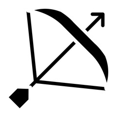 Toy Archery Vector Glyph Icon Design