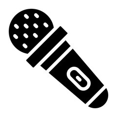 Toy Mic Vector Glyph Icon Design