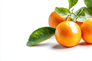Fresh harvest orange with orange sliced isolated on white background, Close up shot group of ripe orange.	
