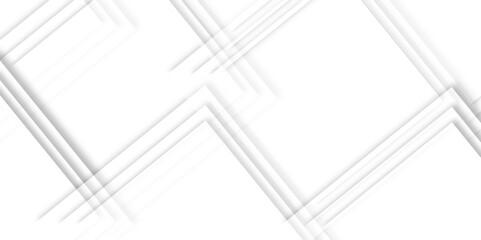 Fototapeta premium Abstract seamless modern white color technology concept geometric line vector. white light grey modern seamless business technology concept geometric, Square in bright light with paper.