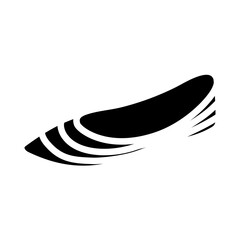 Traditional Indian Footwear (Jutti) Vector Glyph Icon Design