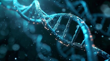 Genetic research and biotech science concept -