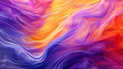 Obraz premium Abstract Wavy Pattern in Vibrant Hues
