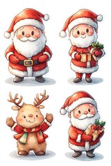 santa claus with gifts