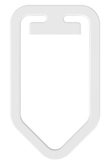 3D illustration of Paper Clip.