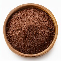 offee powder, isolated on white background, full depth of field 