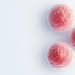 Microscopy of embryonic cells, early development, illustration