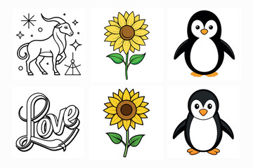 Creative Flower icon line art.eps