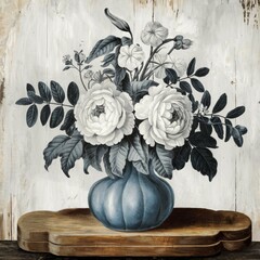 still life with flowers