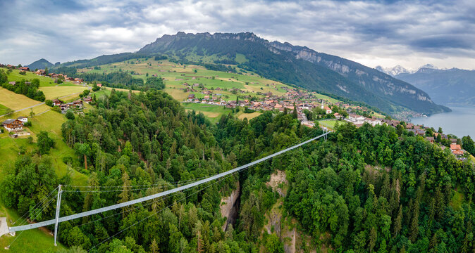 Sigriswil  suspension bridge, Switzerland.