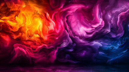 Fototapeta premium Colorful Abstract Oil Painting Art Background.