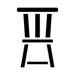 Fototapeta premium Coffee Chair Vector Glyph Icon Design