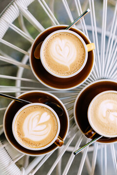Cup of coffee on table