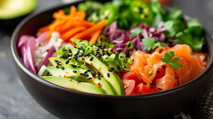 Colorful Poke Bowl