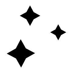 Stars Vector Glyph Icon Design