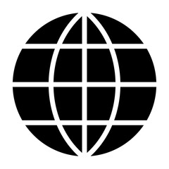 Globe Vector Glyph Icon Design