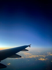 view from airplane window