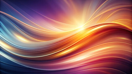 Obraz premium Smooth, colorful waves create an abstract background, showcasing a vibrant interplay of colors and fluid lines.