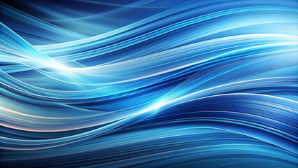 A tranquil abstract blue background with smooth waves, evoking a sense of fluidity and peace