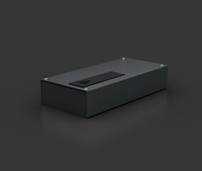 High Quality Of Modern Sleek Gray Safe Lock With Circular Dials And Textured Finish 3D Illustration