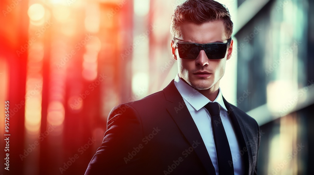 Poster stunning game hero character design with a dynamic city backdrop perfect for mobile or desktop wallp