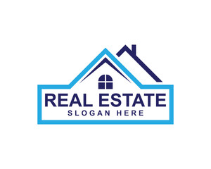 Real estate business logo, house logo icon, vector illustration logo design, building, construction, roof, estate, contractor, apartment, realtor, property, commercial, residential, corporate, flat