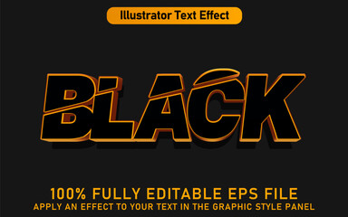 EDITABLE BLACK TEXT EFFECT