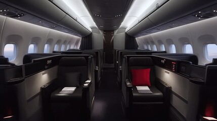 Fototapeta premium Business class with a sleek modern design 