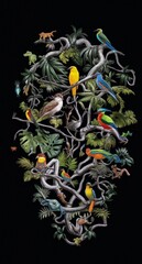 yellow and green beads