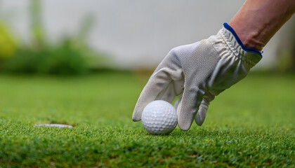 Concept of focus and determination as the person prepares to make a shot