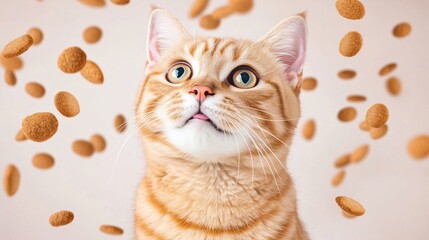 Playful Cat with Treats