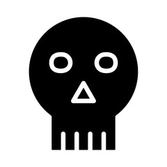 Skull Vector Line Icon Design