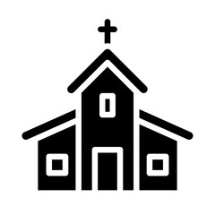 Church Vector Line Icon Design