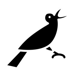 Crow Vector Line Icon Design