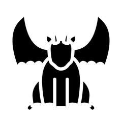 Gargoyle Vector Line Icon Design